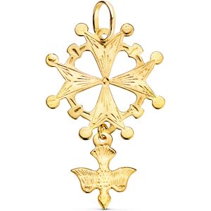 Orfeva Pendentif Croix Huguenote ajouree (Or Jaune 9k)