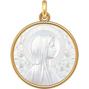 Manufacture Mayaud Medaille la Vierge Rosa Mystica Or et Nacre