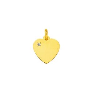 Orfeva Pendentif coeur or et diamant (Or Jaune)