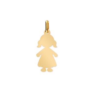 Orfeva Pendentif silhouette fille en Or Jaune 9K