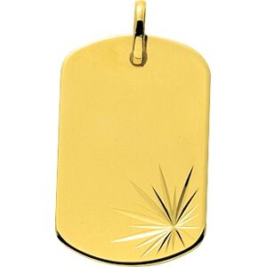 Orfeva Pendentif  plaque tonneau cisele  (Or Jaune)