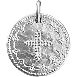 Manufacture Mayaud Medaille Croix Perlee en Argent