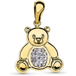 Orfeva Pendentif Ours Oxydes en Or jaune