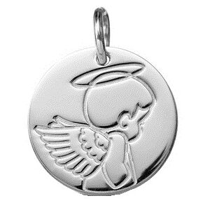 Orféva Médaille ange garçon (Or Blanc 9K)