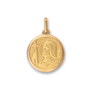 Orféva Médaille Sainte Jeanne d'Arc en Or Jaune