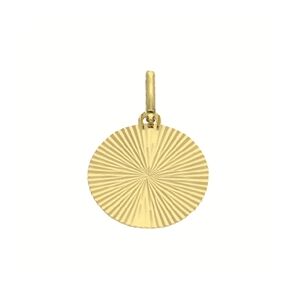 Orféva Médaille Solaire ciselée en rayons Or Jaune
