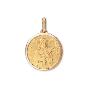 Orféva Médaille Ste-Thérèse de Lisieux  en Or Jaune