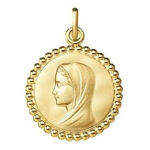 Orféva Médaille Vierge bord perlé Or jaune