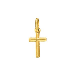 Orféva Pendentif Croix Fil Biseauté