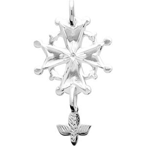 Orféva Pendentif Croix Protestante argent