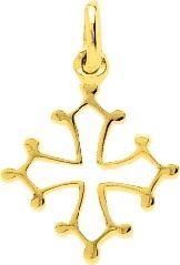 Orféva Pendentif Croix Occitane (or jaune 9 carats)