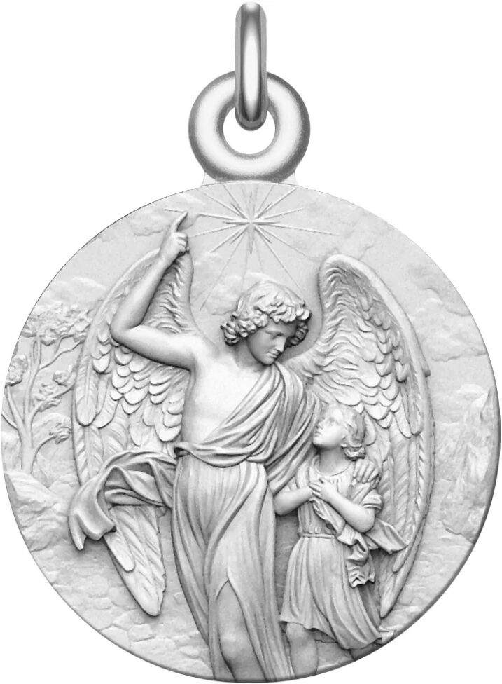 Manufacture Mayaud Médaille bapteme Ange Gardien argent