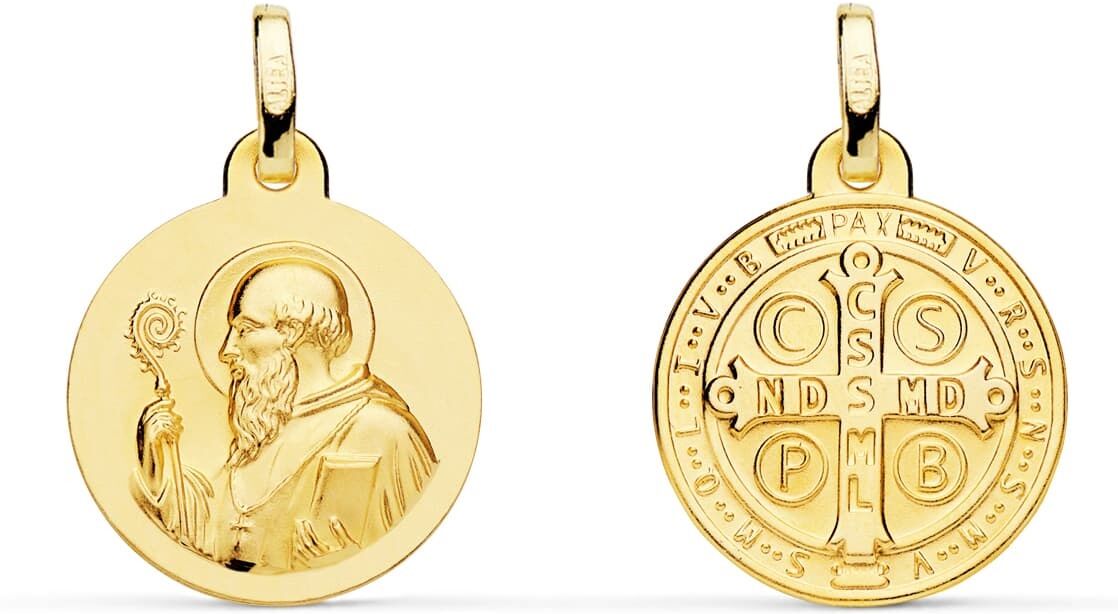 Orféva Médaille Saint Benoît (Or Jaune 9K)