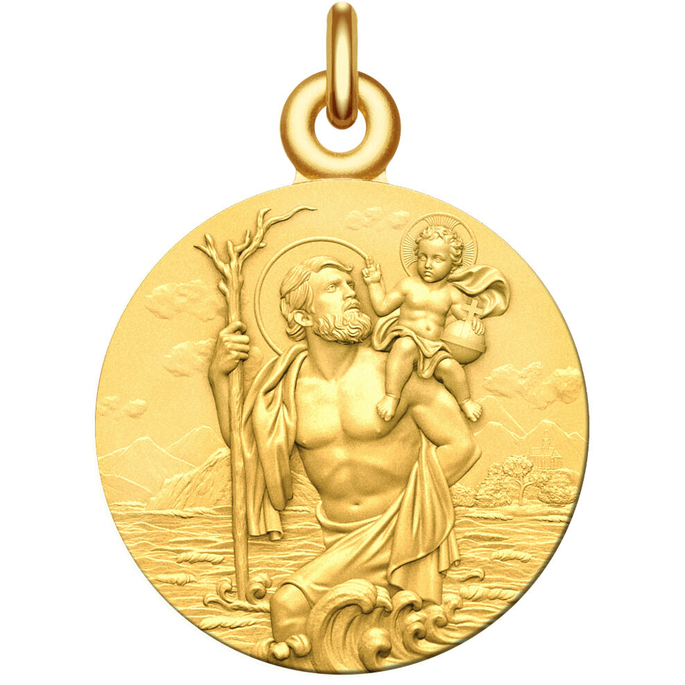 Manufacture Mayaud Médaille bapteme Saint Christophe et Jesus