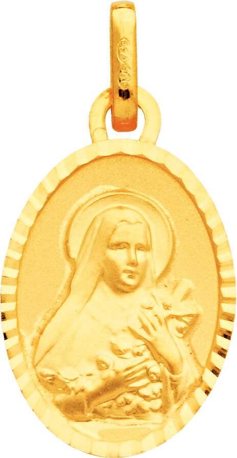 Orféva Médaille Sainte Thérèse ovale (Or Jaune)