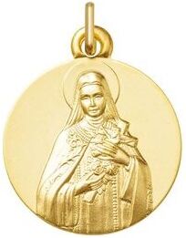 Orféva Médaille Sainte Thérèse de Lisieux Or Jaune 9K