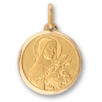 Orféva Médaille Sainte Thérèse en Or Jaune