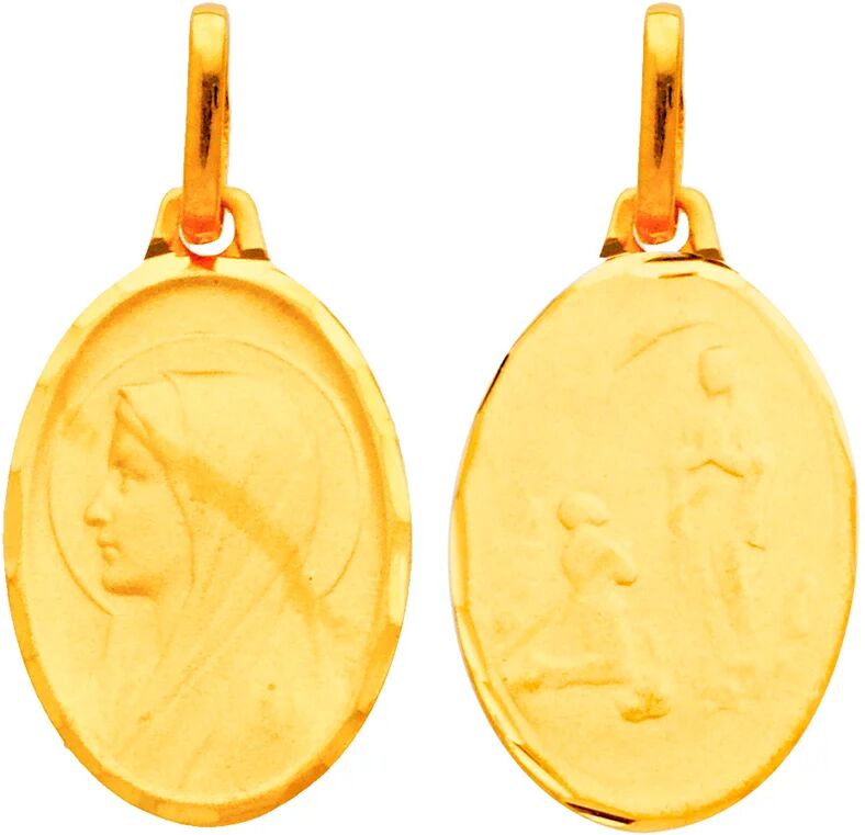 Orféva Médaille Vierge Apparition Notre Dame de Lourdes (or jaune)