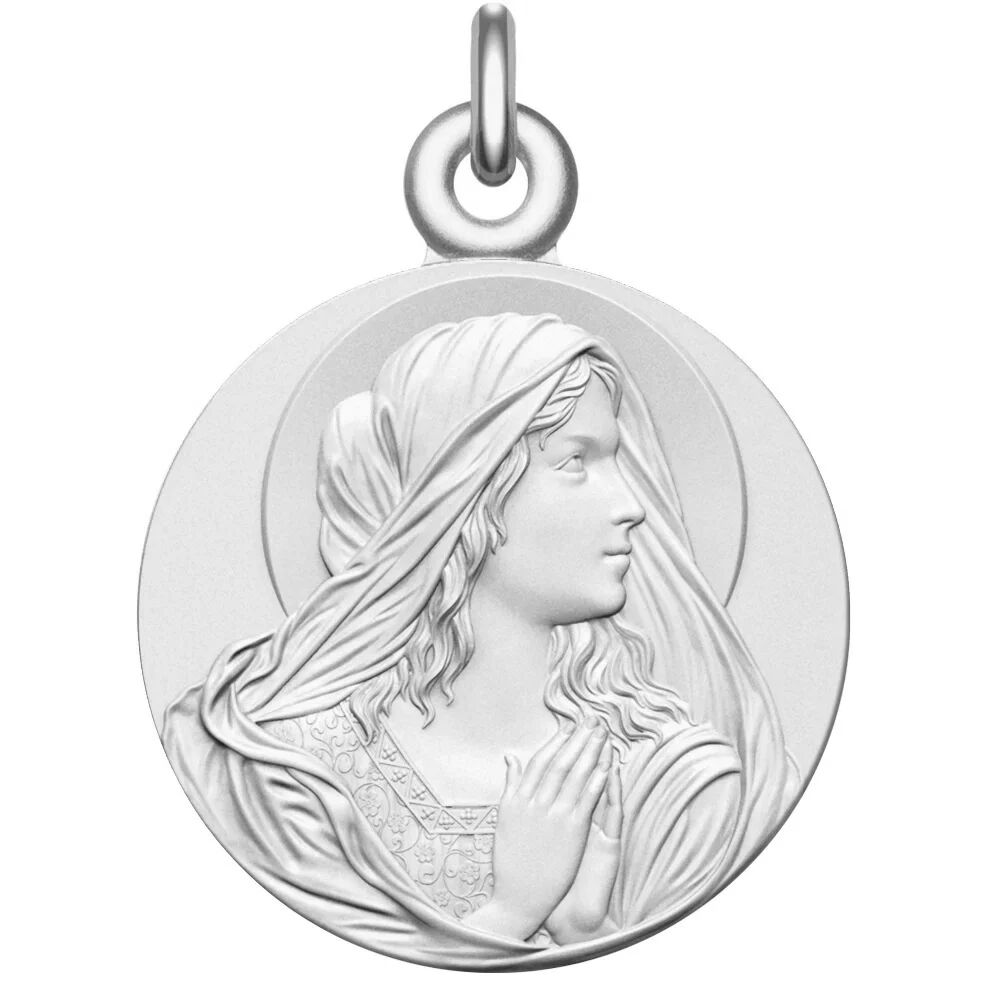 Manufacture Mayaud Médaille Vierge en priere argent