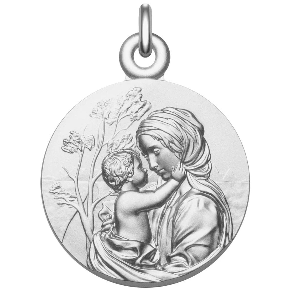 Manufacture Mayaud Médaille Vierge à l'Enfant "Le Regard" (Argent)