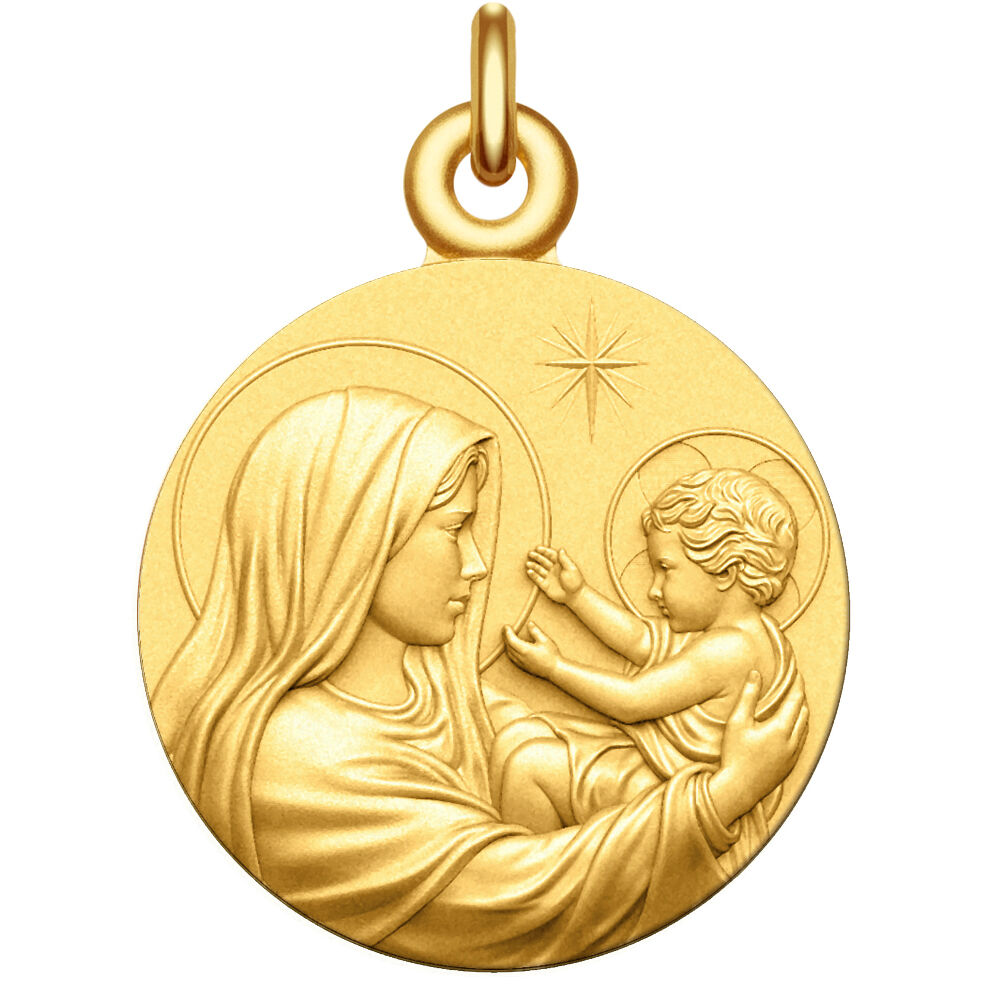 Manufacture Mayaud Médaille bapteme Vierge à l'enfant
