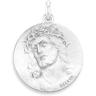 Becker Médaille Christ Ecce Homo 18mm (Argent)