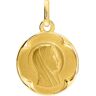 Orféva Médaille Vierge au voile Quadrilobée Or Jaune