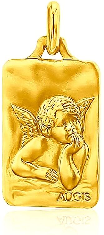 Augis Médaille Ange Raphaël rectangulaire (Or Jaune) Augis Médaille Ange Raphaël rectangulaire (Or Jaune)