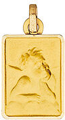 Orféva Médaille Petit Ange Rectangulaire Orféva Médaille Petit Ange Rectangulaire