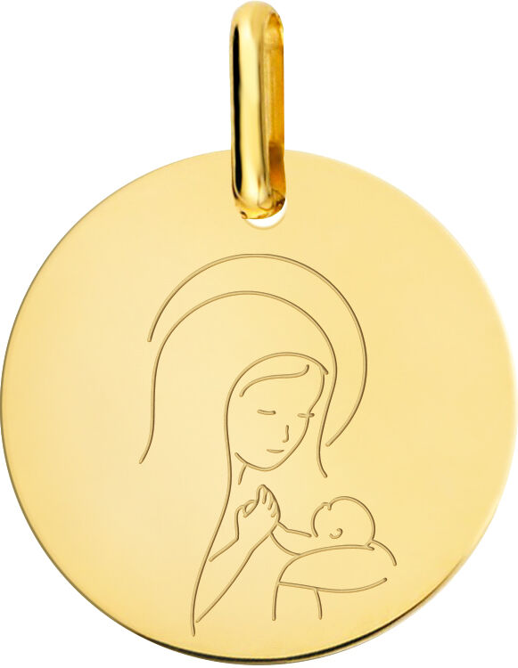 Orféva Médaille Vierge à l'Enfant Amour Maternel (Or Jaune 18K)