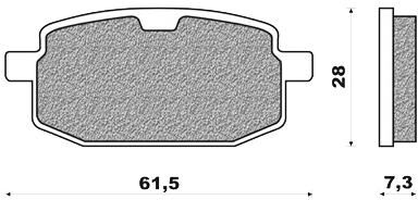 Déstockage plaquette de frein avant carbone lorraine mbk booster 100cc