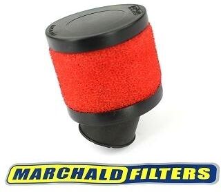 Marchald Filters Filtre à air rouge moto scooter de marchald small filter diam. 28mm l.