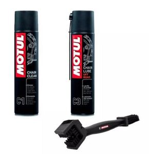 Motul Pack chain maintenance c1+c3 off road (aerosol 400ml x2+brush)