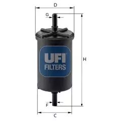 UFI Filtre à carburant 8003453156043