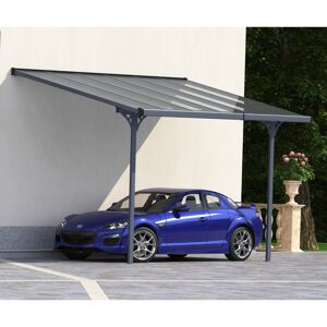 Pergola adossee ajustable - toit de terrasse en alu 3,75x2,55m X-METAL