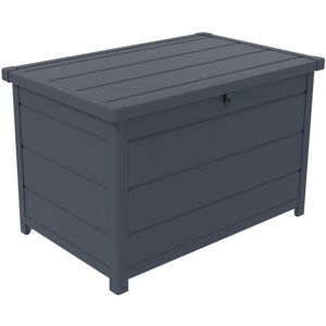 Jôbu Coffre de jardin en résine anthracite 260L - Jôbu