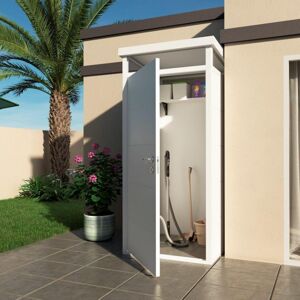 Everbox Abri de jardin modulaire isolé 1x1m blanc - plancher inclus - Everbox