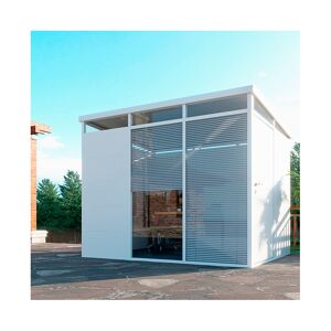 Everbox Abri de jardin modulaire isolé 3x2m blanc - plancher inclus - Everbox