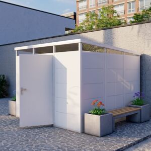 Everbox Abri de jardin modulaire isolé 3x3m blanc - plancher inclus - Everbox