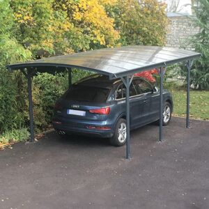 X-Metal Carport en aluminium anthracite 3x5,76m et polycarbonate 6mm X-METAL