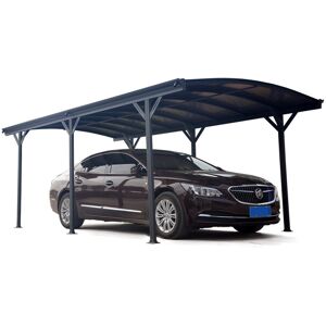 X-Metal Carport en aluminium anthracite 3x5,05m et polycarbonate 6mm X-METAL