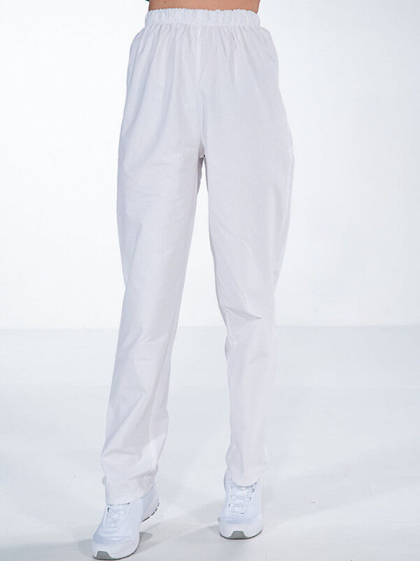 Mylookpro Pantalon de travail blanc Mixte ANDRE