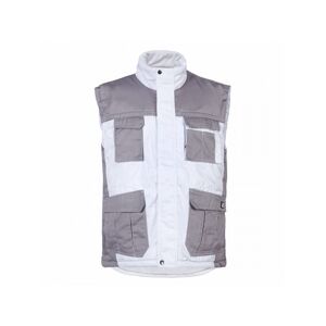 Gilet blanc de travail pour peintre sans manches matelasse Piattec North ways