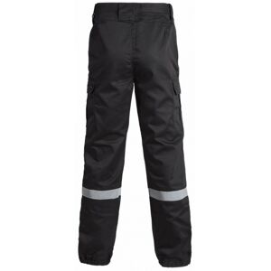 NORTH WAYS Pantalon agent de securite noir avec bandes retro