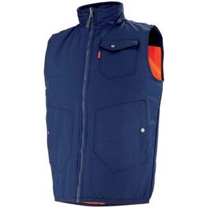 Adolphe Lafont Body-warmer de travail Haute visibilite orange hivi et bleu