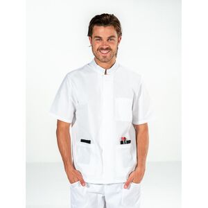 Mylookpro Tunique medicale blanche manches courtes homme HARRY