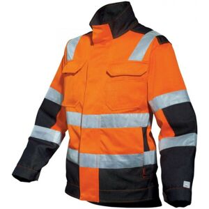 Adolphe Lafont Blouson de travail Haute visibilite mixte orange fluo et noir lux A. Lafont