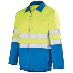 Adolphe Lafont Veste de travail Haute visibilite jaune fluo et bleu bugatto A. Lafont