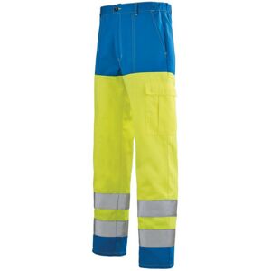 Adolphe Lafont Pantalon Haute visibilite jaune fluo hivi et bleu bugatti A.Lafont