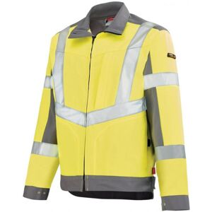 Adolphe Lafont Veste de securite Haute visibilite jaune fluo et gris acier